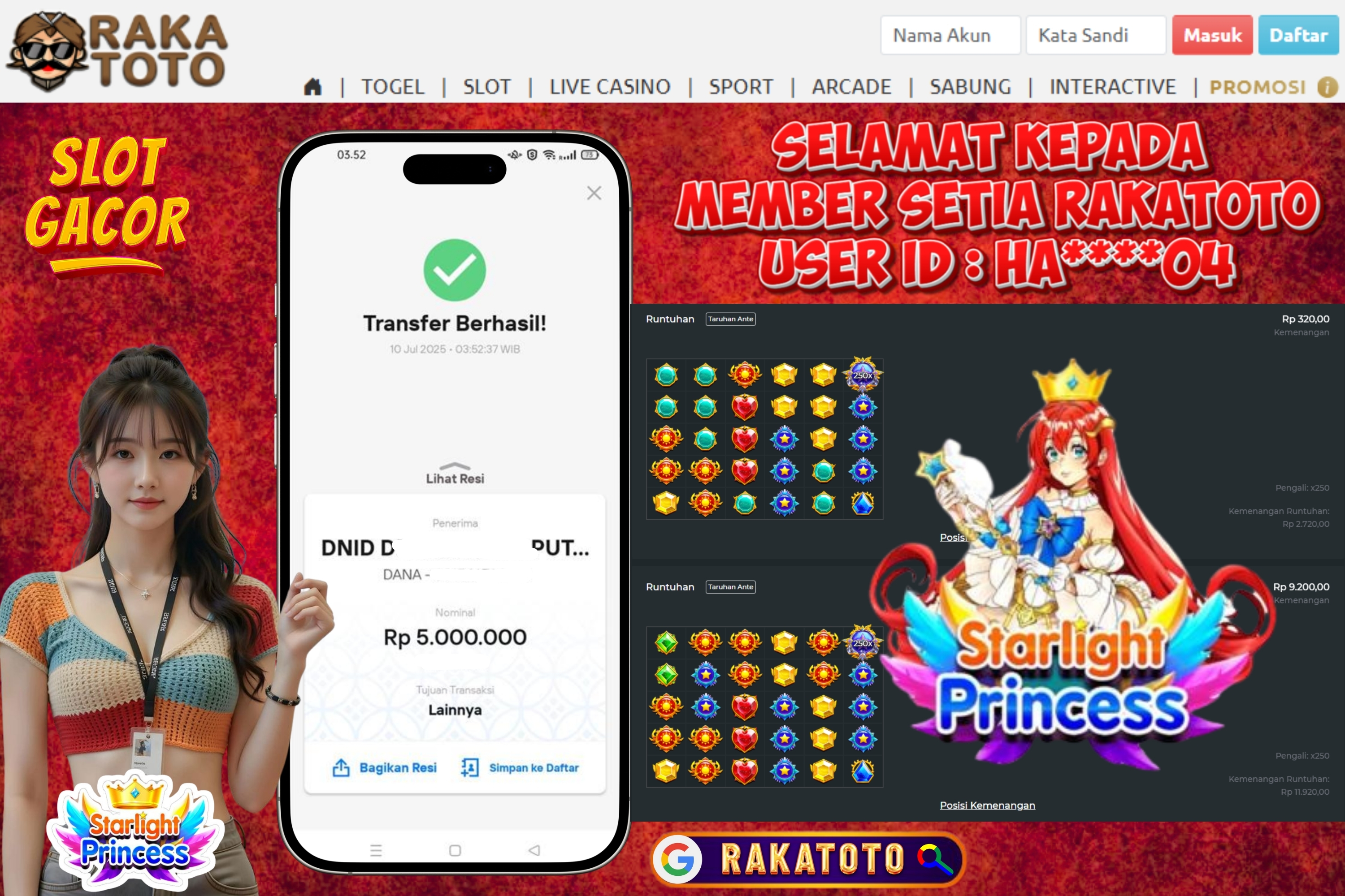 JACKPOT STARLIGHT PRINCESS